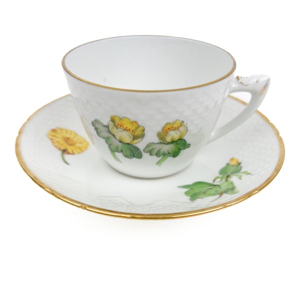 Vintage tekop Saksisk Blomst