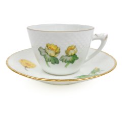 Vintage tekop Saksisk Blomst