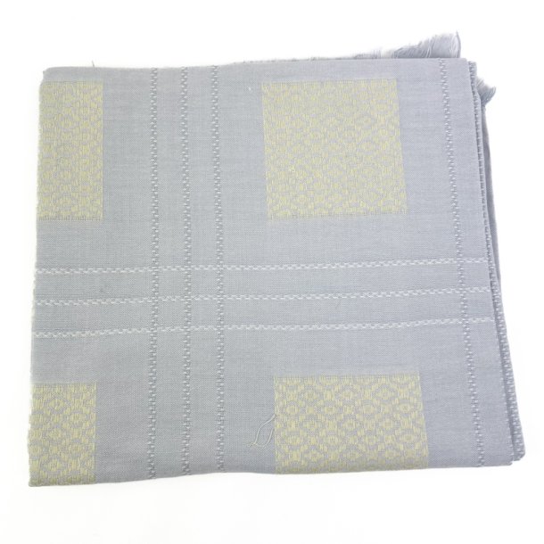 Gr� retro dug med gule tern � 150 cm