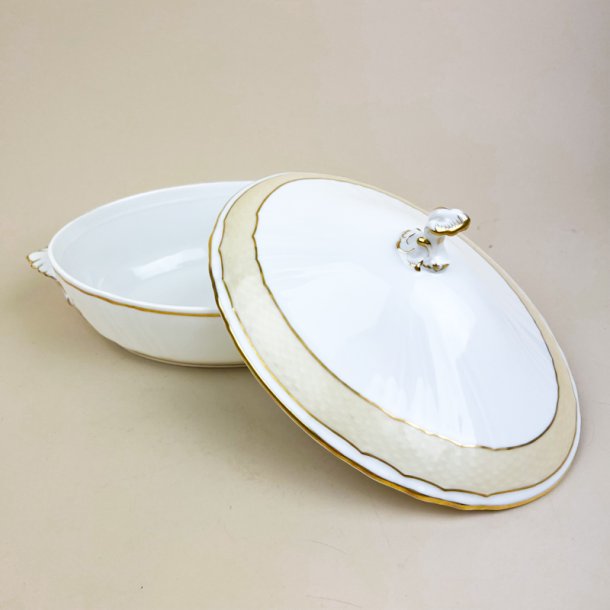 Royal Copenhagen Creme Svejfet vintage terrin
