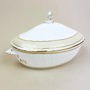 Royal Copenhagen Creme Svejfet vintage terrin