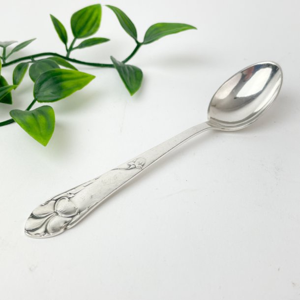 Vintage slvteske Plettodan M med blomster