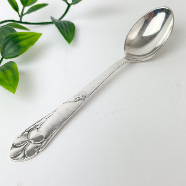 Vintage s�lvteske Plettodan M med blomster