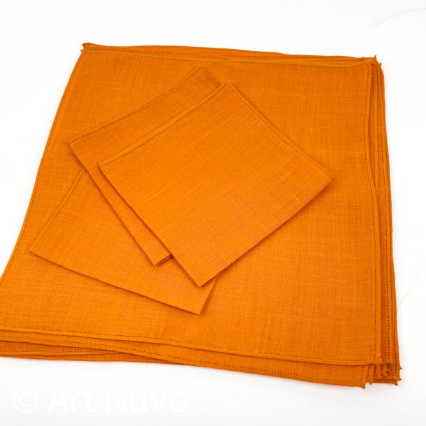 Atten orange vintage h�rservietter