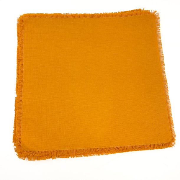 Otte gule vintage mundservietter