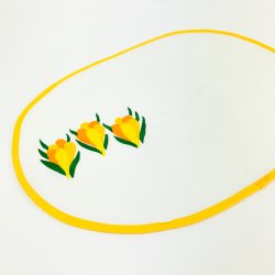 To retro d�kkeservietter med blomster