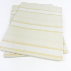To pastelgule vintage damaskpudebetr�k