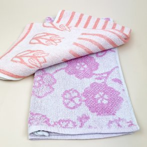 To rosa retro h�ndkl�der