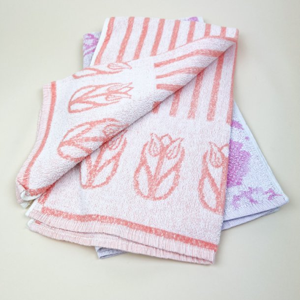 To rosa retro h�ndkl�der