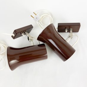 To retro sengelamper fra 60'erne