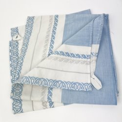  To bl� vintage viskestykker
