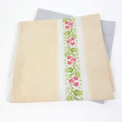 To blomstrede vintage viskestykker