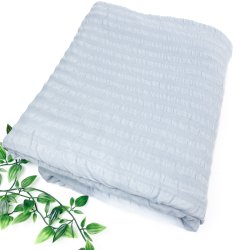 Lysebl�t vintage b�k og b�lge senget�j � 220 cm