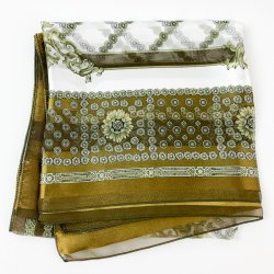 Groes wei-braunes Vintage-Tuch  