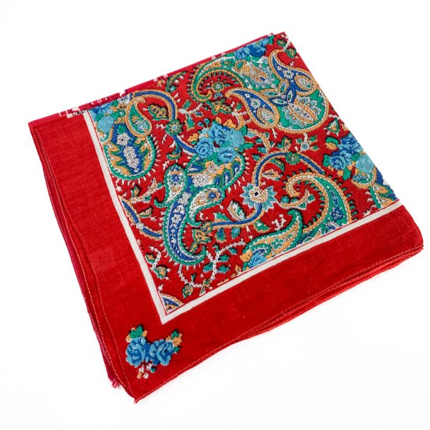 R�dt vintage t�rkl�de med paisley