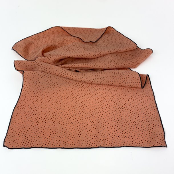 Ferskenfarvet vintage prikket t�rkl�de