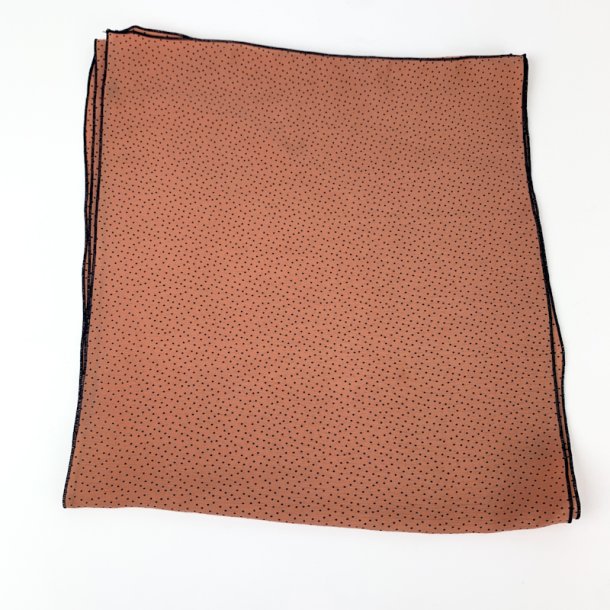 Ferskenfarvet vintage prikket t�rkl�de