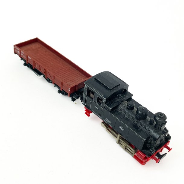 N-Spur Dampflok und Gterwagen