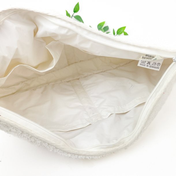 Vintage toilettaske med applikation