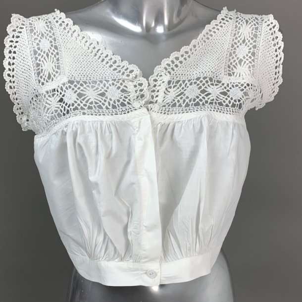 Kniplet antik livstykke