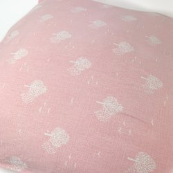 Rosa Retro-Kissenbezug mit Pusteblumenmuster