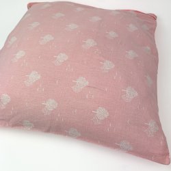 Rosa Retro-Kissenbezug mit Pusteblumenmuster