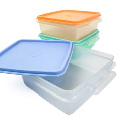 Retro Set aus drei Tupperware Dosen