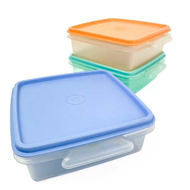 Retro Set aus drei Tupperware Dosen