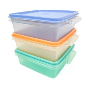 Retro Set aus drei Tupperware Dosen