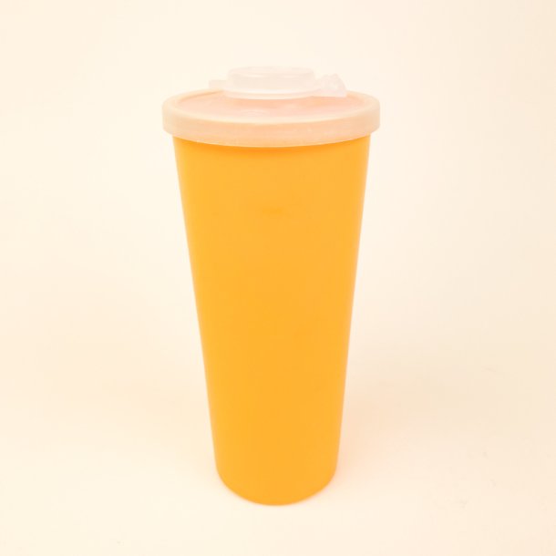 Tupperware gul retro beholder