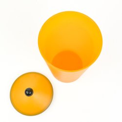 Orange Tupperware retro opbevaringsb�tte