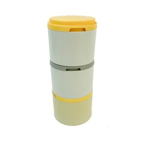 Drei Retro Tupperware Streudosen