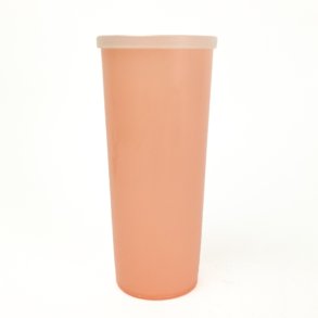 Retro rosa Tupperware beholder