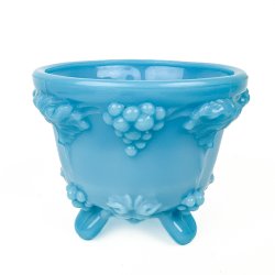 Turkis vintage opalglassk�l