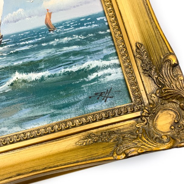 Roald Hansen oliemaleri skib 