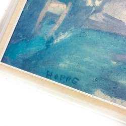 Erik Hoppe maleri Rockwool 1967