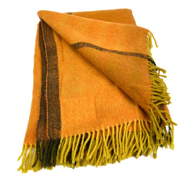  Orange Wittrup vintage uldplaid