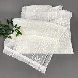 Hvidt undergardin  et fag