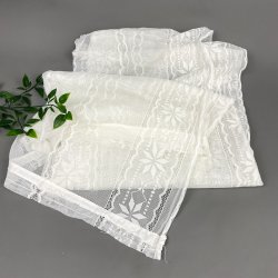 Hvidt undergardin  et fag