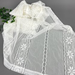 Hvidt undergardin  et fag