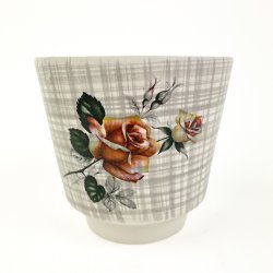 Vintage Frankton urtepotte med roser