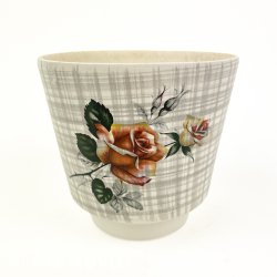 Vintage Frankton urtepotte med roser