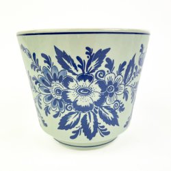 Bl� h�ndmalet Delft urtepotte