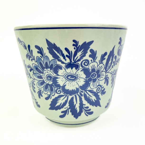 Bl� h�ndmalet Delft urtepotte