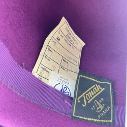 Lila vintage Wollhut  Gre 56