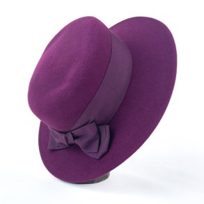 Lila vintage Wollhut  Gre 56