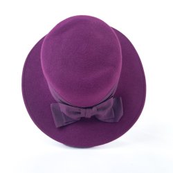 Lila vintage Wollhut  Gre 56