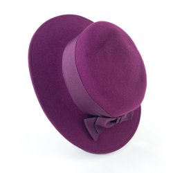 Lila vintage Wollhut  Gre 56