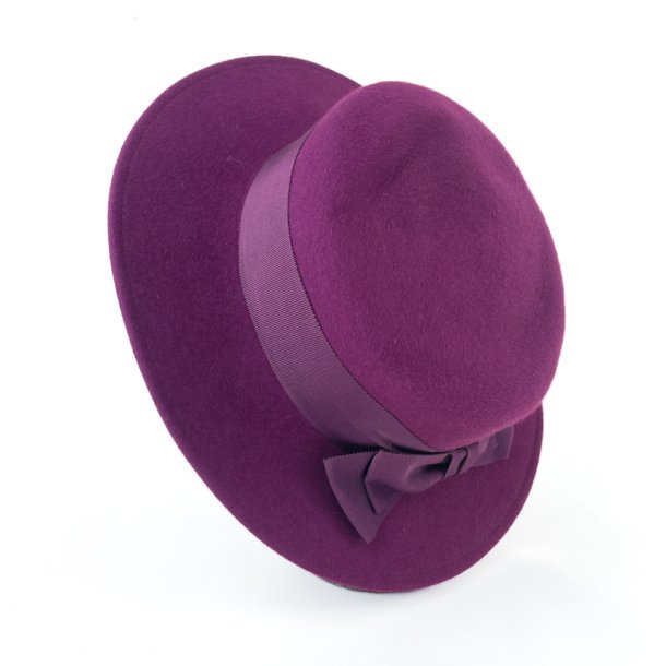 Lila vintage Wollhut  Gre 56