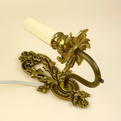 Vintage v�glampe messing ornament